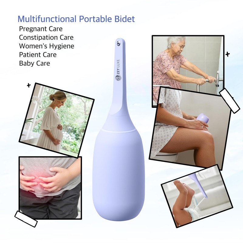 ZEY LUXE Upgraded Handheld Travel Bidet, Peri Bottle – Strong