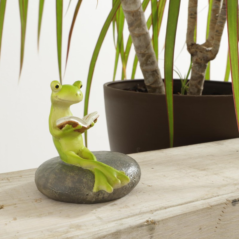 Kawada Boeki Figurine Reading Frog 1202PKC014