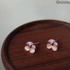 Qzuizzhe Cute Cherry Earrings Simple Crystal Cherry Earrings Small Cherry