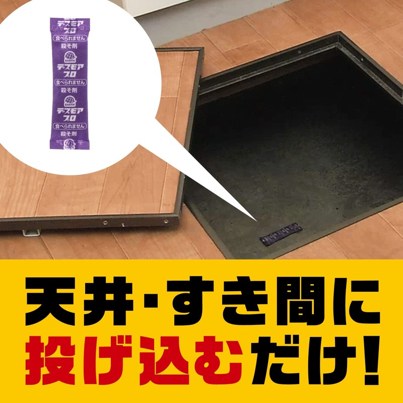 Dethmor Pro Rat Exterminator, Toss Type, Granules, 0.2 oz (5