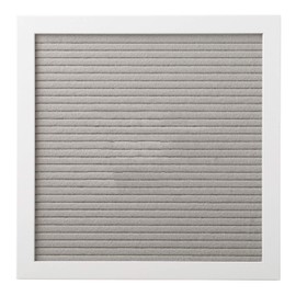 Pearhead Classic Wooden Felt Letterboard, Gender-Neutral Baby Keepsake Nursery Décor, Soft Photo Prop Message Board, Grey and White