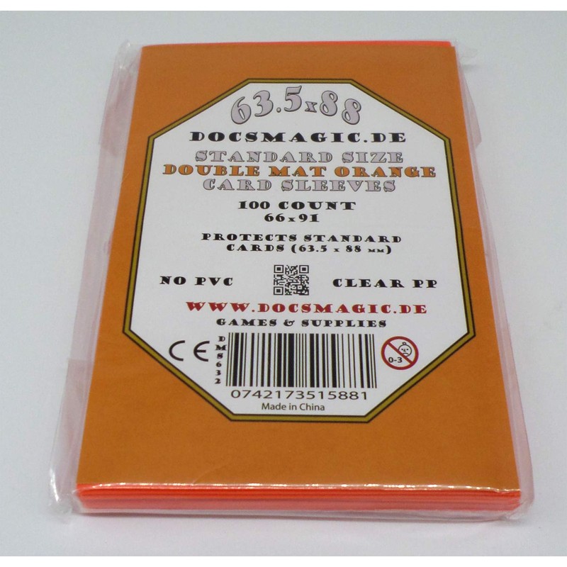 docsmagic.de Double Mat Card Sleeves Standard – Black Blue Green
