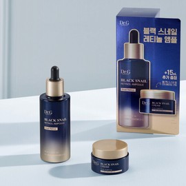 Dr.G (현대Hmall)닥터지 블랙 스네일 레티놀 앰플 50ml 기획 (+크림15ml+톤업선2ml)+바쿠치올 패드1P (Hyundai Hmall) Dr.G Black Snail Retinol Ampoule 50ml Set (+ Cream 15ml + Tone-Up Serum 2ml) + Bakuchiol Pad 1P