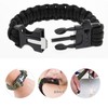 Survival rope, mini cutter, fire starter, whistle, emergency supplies emergency bracelet 2ea