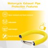 JFG Racing Universal Motorcycle Exhaust Muffler, Protective Cover for Dirt