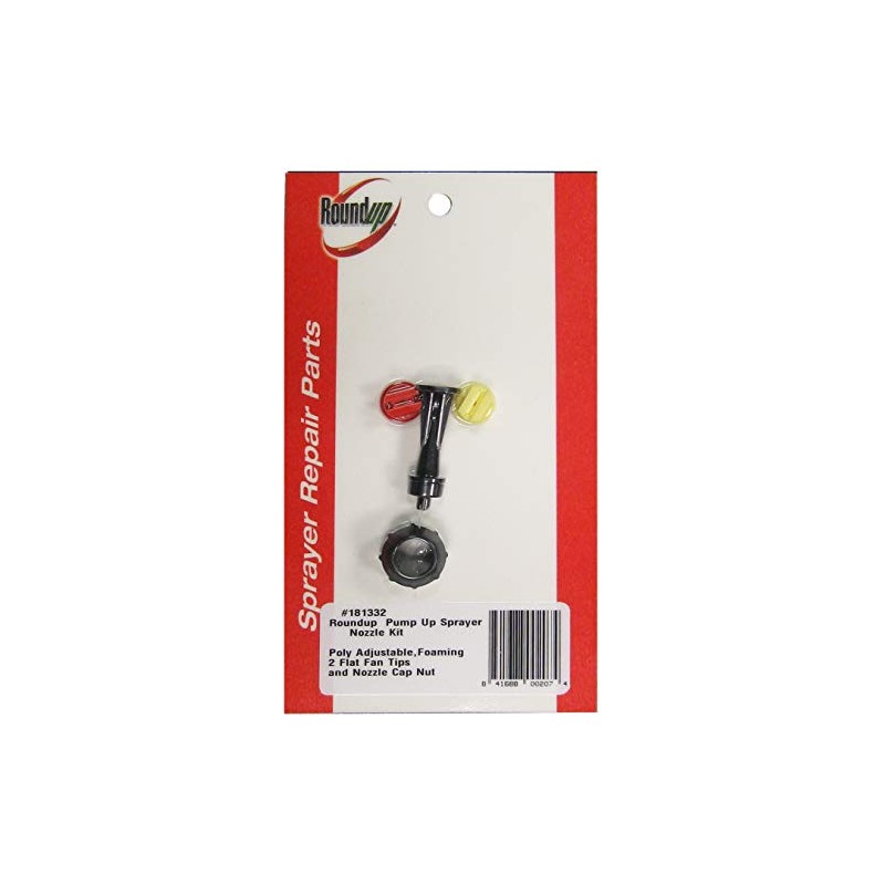 Roundup 181332 Nozzle Kit with 2 Flat Fans and Foaming