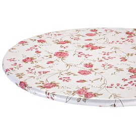Rose Trellis Elasticized Vinyl Table Cover