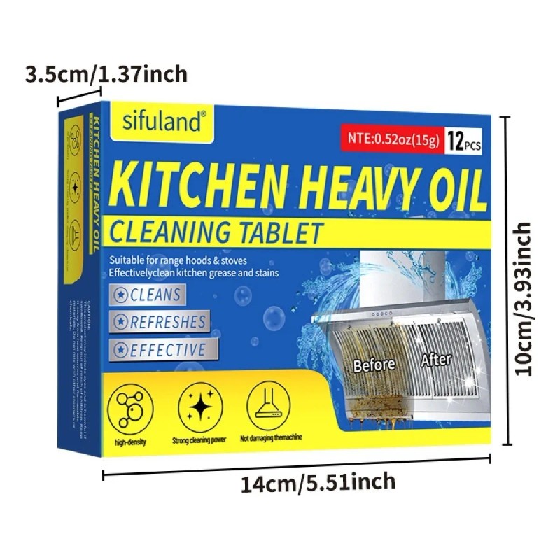 Tabletas Efervescentes Limpia Grasas Sin Dejar Residuos