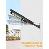 intelamp Solar Outdoor Lights with Dual Sensors,12500mAh 2000LM 240° Wide