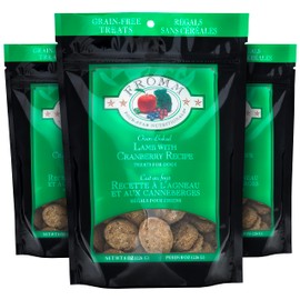Fromm Four-Star Nutritionals Lamb with Cranberry Dog Treats - Premium Oven Baked Dog Snacks - Lamb Recipe - Pack of (3) 8 oz Bags