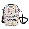 Japan Trip Messenger Bag Tokyo Journey Souvenir Gift Japan Theme
