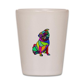 CafePress Designed Pug Unique and Funny Shot Glass