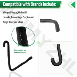 WP8317926 Washer Tub Fill Nozzle Hose Compatible With Whirlpool, Maytag, KitchenAid, Jenn-Air, Amana Washing Machine, Replaces 8317926, 8317974, 939896, AH731806, EA731806, PS731806, AP3175373