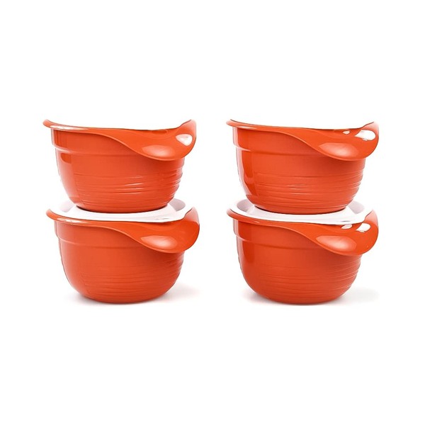 TUPPERWARE Combiplus 31561 Mixing Bowl Small 650 ml (4) Terracotta