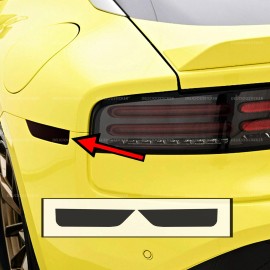 deliciousticker Fits 2023-2025 Nissan 400z Rear Bumper Side Marker Decals Tint Overlay Vinyl Z