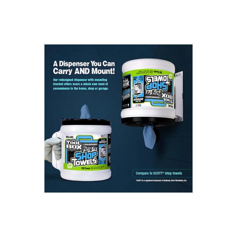 Sellers Z400 Big Grip Bucket of Shop Towels