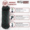 Rope Ratchet 1/2" 50 ft Solid Braided Polypropylene Rope, Heavy