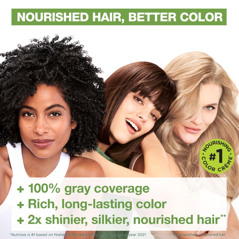 Garnier Nutrisse Ultra Crème Hair Color, Permanent Hair Dye with