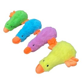 4PCS Dog Plush Toy for Puppy, Indestructible Tuffy Dog Squeaky Toys, Funny Stuffed Animals Toys with Cotton Material, Durable Chewing Toys