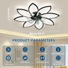 SPEVCH 35'' Ceiling Fans with Lights, Modern Ceiling Fan with