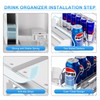 Dayacoco Drink Organizer for Fridge,Self Pushing Fridge Drink Organizer,Automatic Drink