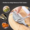 Stainless Steel Fish Scale Remover, Perfect for Kitchen Fish Skin