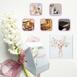 8x8x3 inch Shipping Boxes, White Corrugated Cardboard Box Literature Mailing Shipping Packaging Recyclable Storage Boxes and Craft Gifts Giving Products Business White Box Set of 25 (8''x8''x3'')