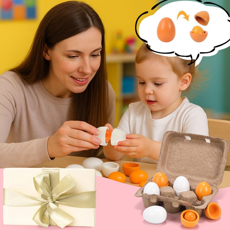 HANSGO 6PCS Play Food Sets for Kids Kitchen,Play Kitchen Accessories