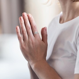 JXJL Heart Cremation Ring for Ashes: 929 Sterling Silver Forever in My Heart Carved Urn Keepake Rings Memorial Jewelry for Women Men 7#