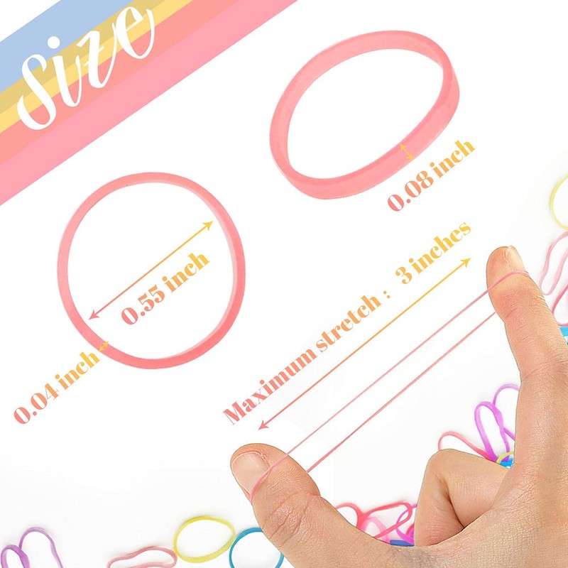 Dreamlover Hair Elastics, Elastic Hair Bands for Girls, Small Rubber