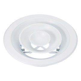 PATIKIL 8" Round Air Vent, Aluminum Ceiling Diffuser Air Supply or Exhaust Ventilation HVAC Air Conditioning Duct Covers with Spring Buckle for Home Office Warehouse, White