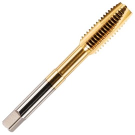 Rennie Tools - M8 x 1.25 Spiral Point Tap HSS M2 Titanium (TiN) Coated 8mm Thread. Metric Hand/Machine Screw Tap Metric Coarse. for Tapping Through Holes