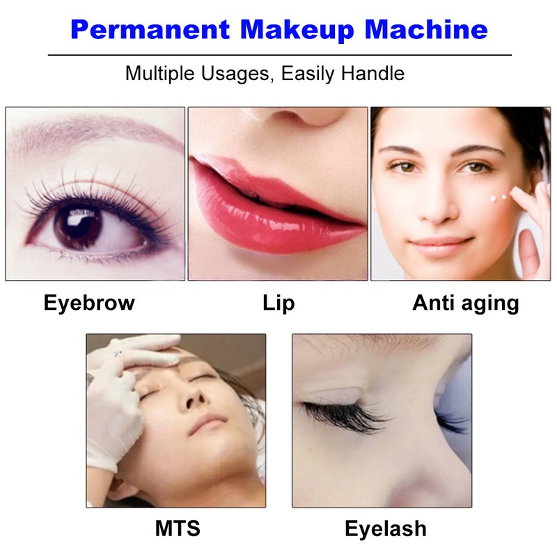 Electric Permanent Eyebrow Lip Line Tattoo MTS Machine Makeup Microblading