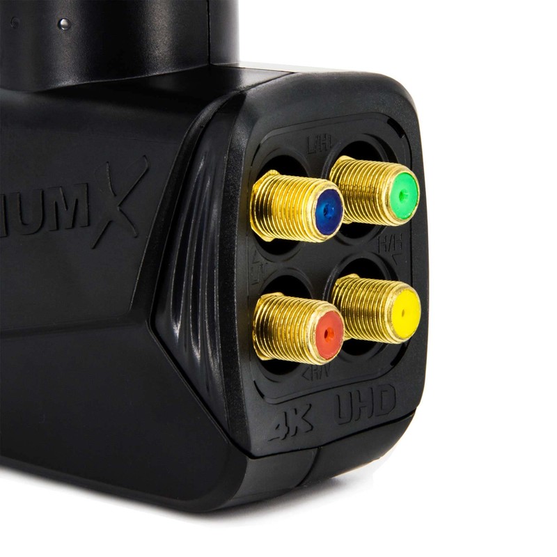 PremiumX Quattro LNB SAT Multi-Subscriber for Multiswitch Operation Satellite TV