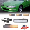 GTINTHEBOX 2X Clear Switchback LED White DRL Turn Signal Lights