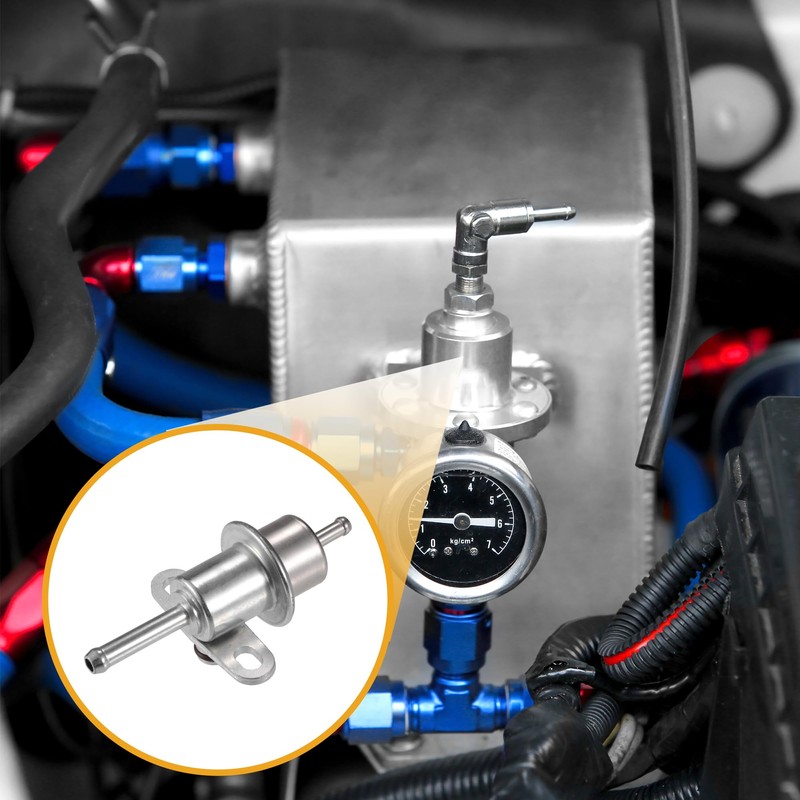 Partuto Fuel Injection Pressure Regulator - for Suzuki Silver Tone