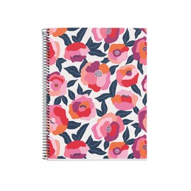 Miquelrius A4 Notebook Extra Strong Cover 4 Coloured Strips 120 Sheets Squared Paper 70g Micro Perforated with 4 Holes for 4 Rings Pink