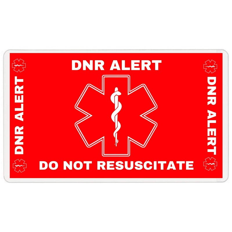 DNR Do Not Resuscitate Wallet Card (DNR-101) Quantity: (3)