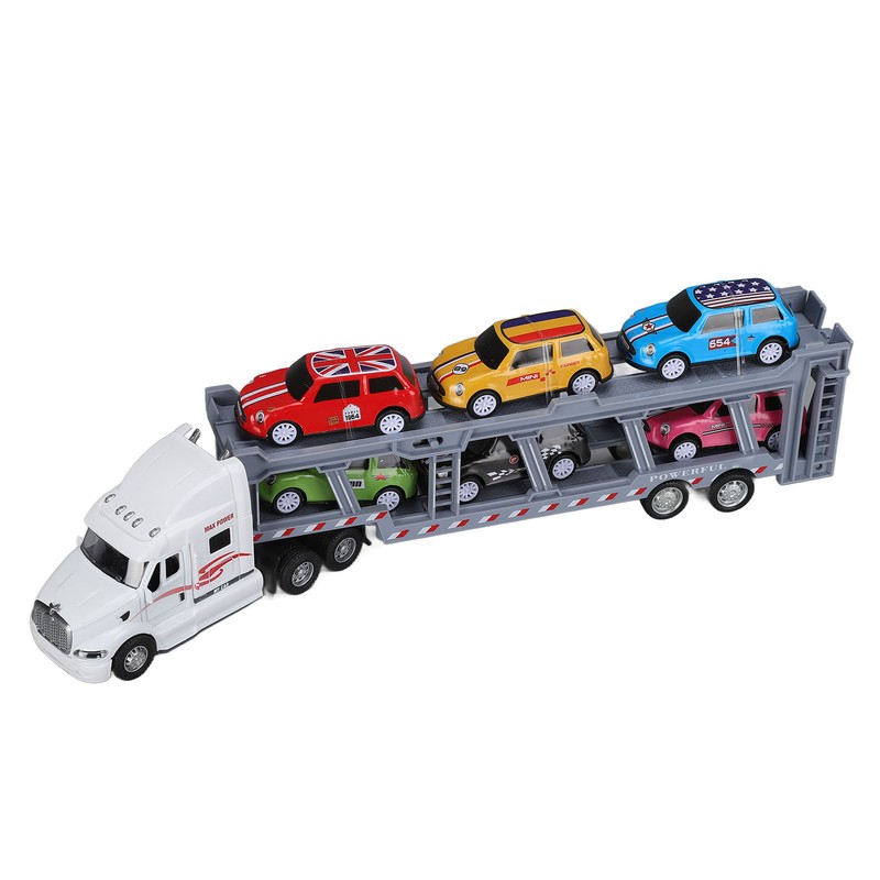 1:48 Carrier Truck Toy Model Alloy Detachable Six Car Kids
