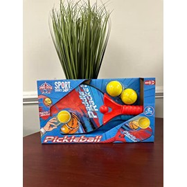Pickle Ball Set with Plastic Pickleball Paddles and Balls, Toddler Pickle-Ball Equipment Yard Games, Paddle Racket Pickleball Starter Set, Kids 3+
