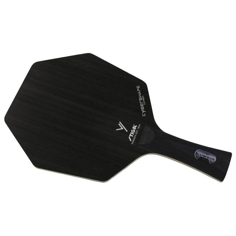 STIGA 1602020135 Table Tennis Racket, Cyber Shape Carbon, Hexagonal Racket,