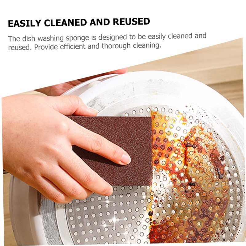 Mobestech Sets Strong Stable Cleaning Sponge Reusable Kitchen Wok Sponges