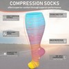 3 Pairs Plus Size Compression Socks for Women and Men