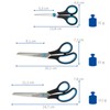Westcott Easy Grip Scissors, Set of 3, Universal Scissors with