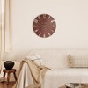 Thomas Kent Auburn 12" Mulberry Wall Clock with Quartz Movement