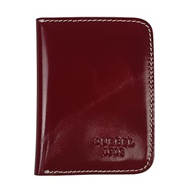 DUEBEL Full-grain Genuine Leather Slim Front Pocket Wallets, Minimalist Thin Card Holder, Card Case Wallet (DBL01-Oil Wax Red)