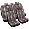 VarCozy Baja SaddleBlanketSeatCoversFullSet, Front SeatCovers and Split RearBenchSeatCoversforSedan, SUV,Truck,Universal Stripe