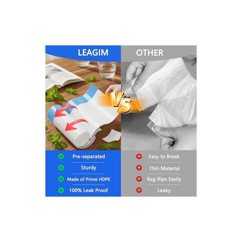 Small Trash Bags 4 Gallon, 360 Count -1.2 Mil Drawstring