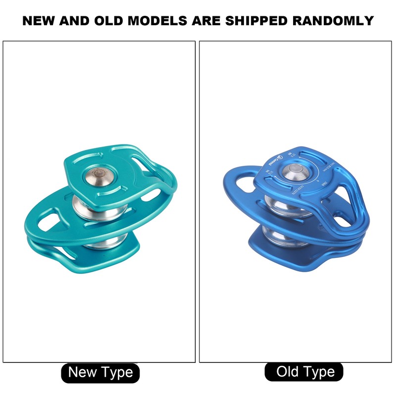 Outdoor Coaxial Movable Side Swing Double Pulley for Climbing Crossing