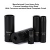CASOMAN 1/4 Inch Drive Master Impact Socket Set, 50-Piece, 6-Point,